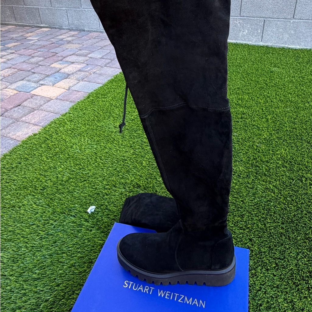 Stuart Weitzman Women’s Black Over The Knee Boots For Spring